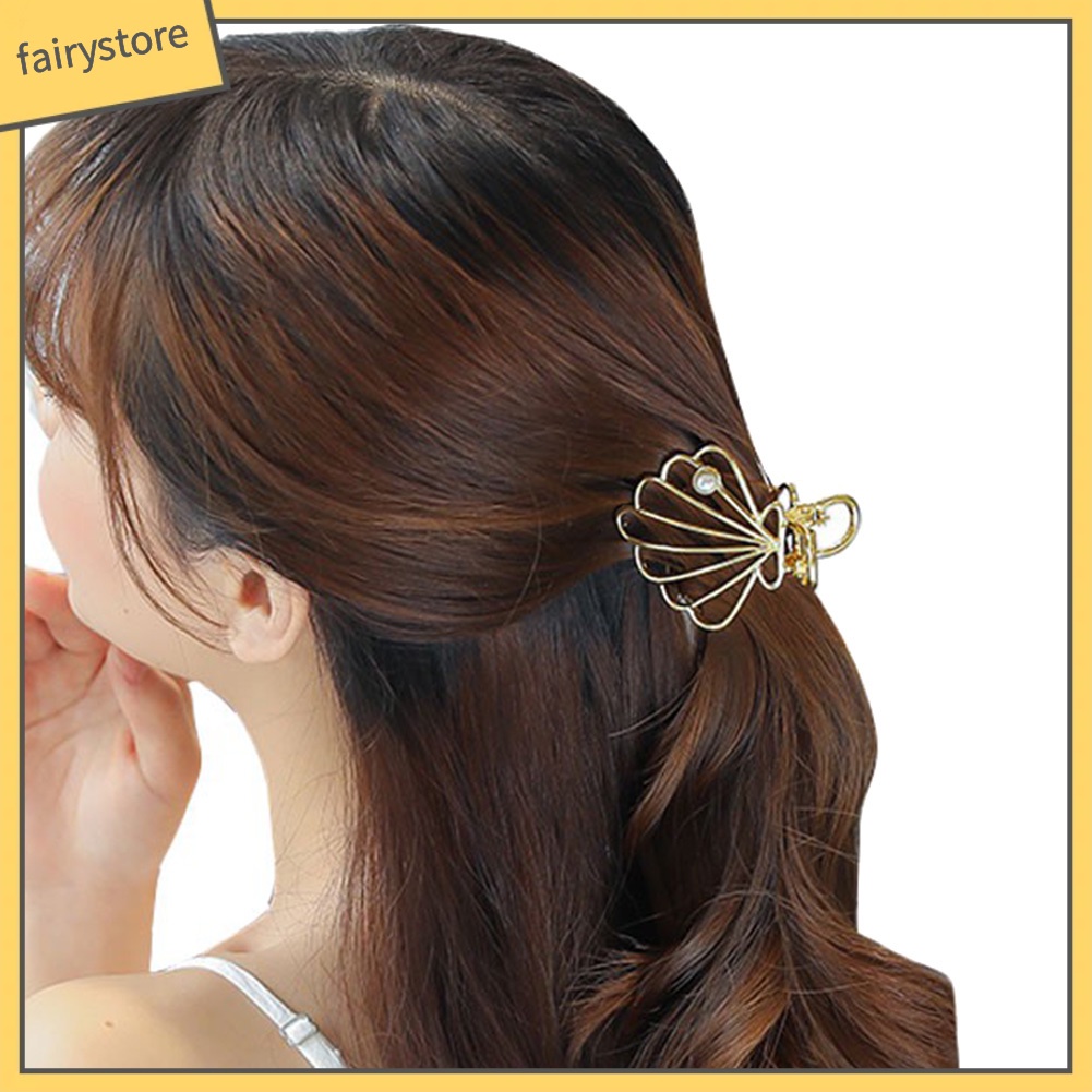 Kẹp TóC HìNh Chữ NhậT TráI Tim Vỏ Sò LấP LáNh ThờI Trang Cho Nữ