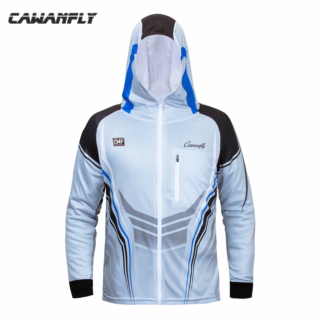 Áo Hoodie Tay Dài Chống Tia Uv Thời Trang Đi Câu Cá Cho Nam