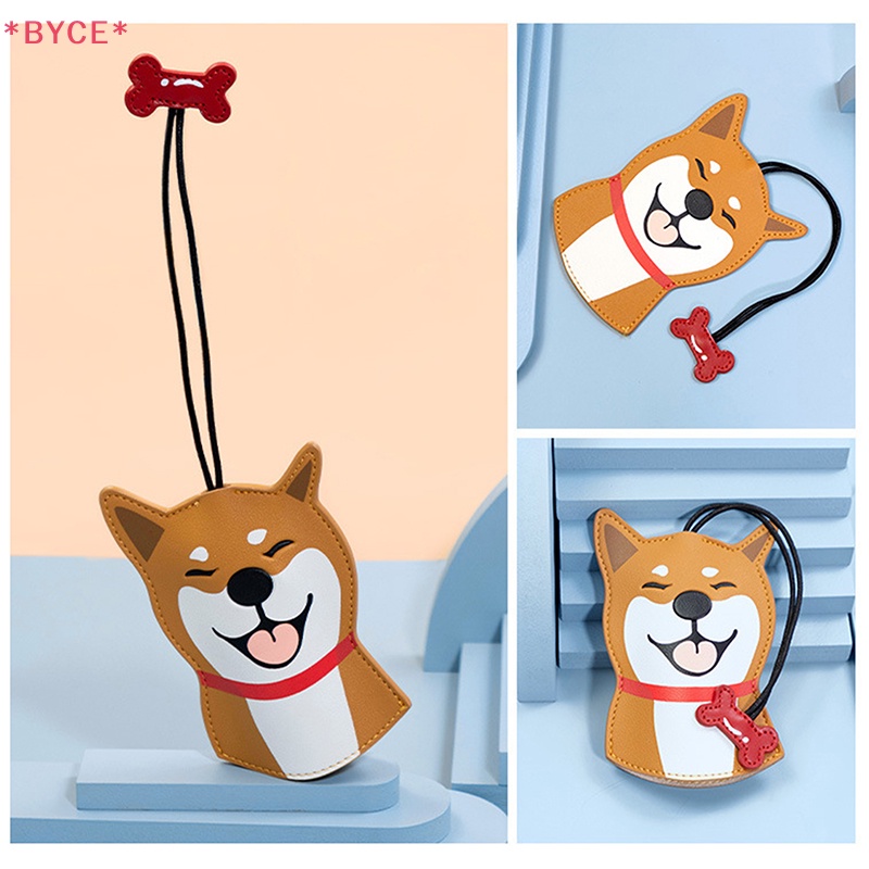 Túi Da Đựng Chìa Khóa Xe Hơi Hình Chú Chó Shiba Inu Sáng Tạo Dễ Thương Cho Nam Và Nữ Mới