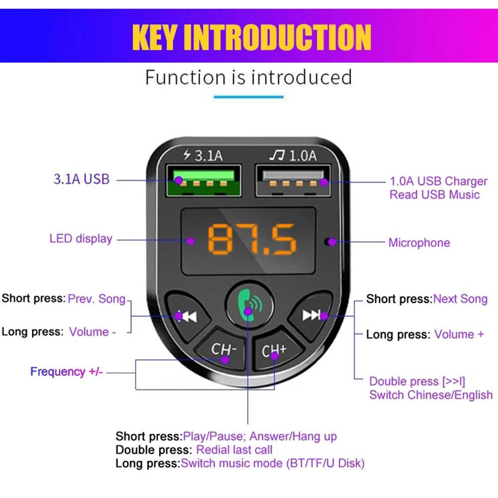 Tẩu Sạc Nhanh Không Dây Hai Cổng USB Cho Xe Hơi U4W0