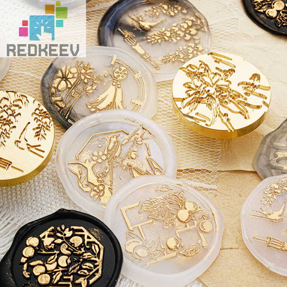 Bộ 24 Con Dấu Bằng Đồng Dùng Trang Trí DIY