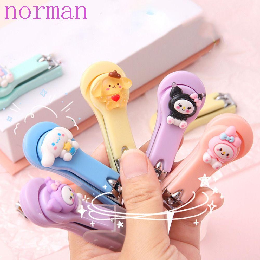 Norman Kềm Cắt Móng Tay Bằng Thép Không Gỉ Nhỏ Gọn Họa Tiết Hoạt Hình