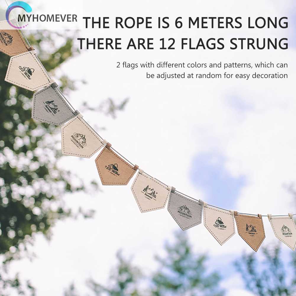 Cờ Bằng Vải Nỉ Gọn Nhẹ Kèm Dây Có Thể Điều Chỉnh Dùng Khi Đi Cắm Trại