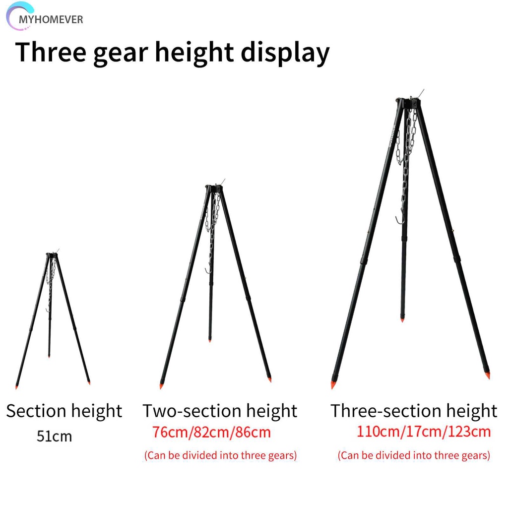 Giá Đỡ Ba Chân 3 Khớp Có Thể Điều Chỉnh Dùng Cắm Trại Dã Ngoại