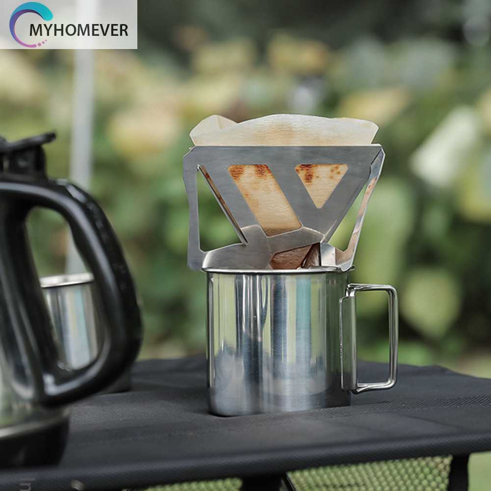 Cốc Lọc Cà Phê Bằng Thép Không Gỉ Thiết Kế Nhỏ Gọn Tiện Dụng