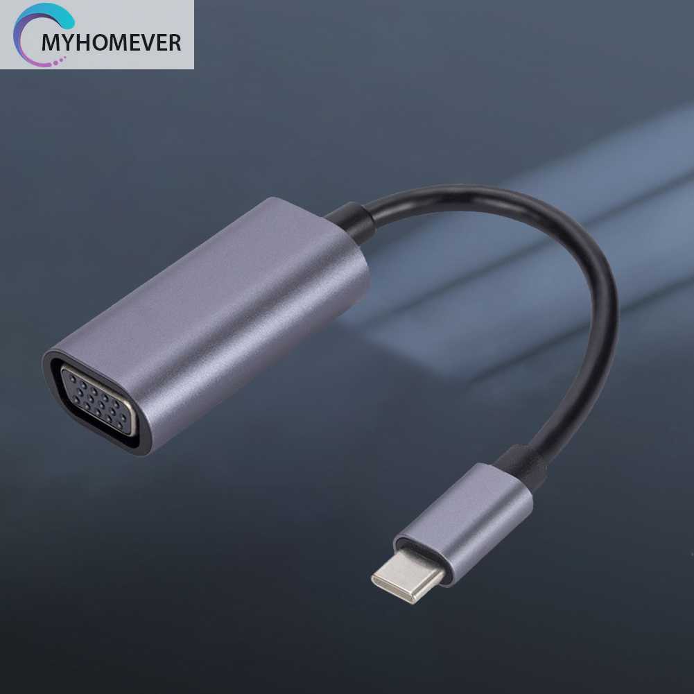 Cáp ChuyểN ĐổI USB C Sang VGA 1080P HD Cho MacBook Air / Pro