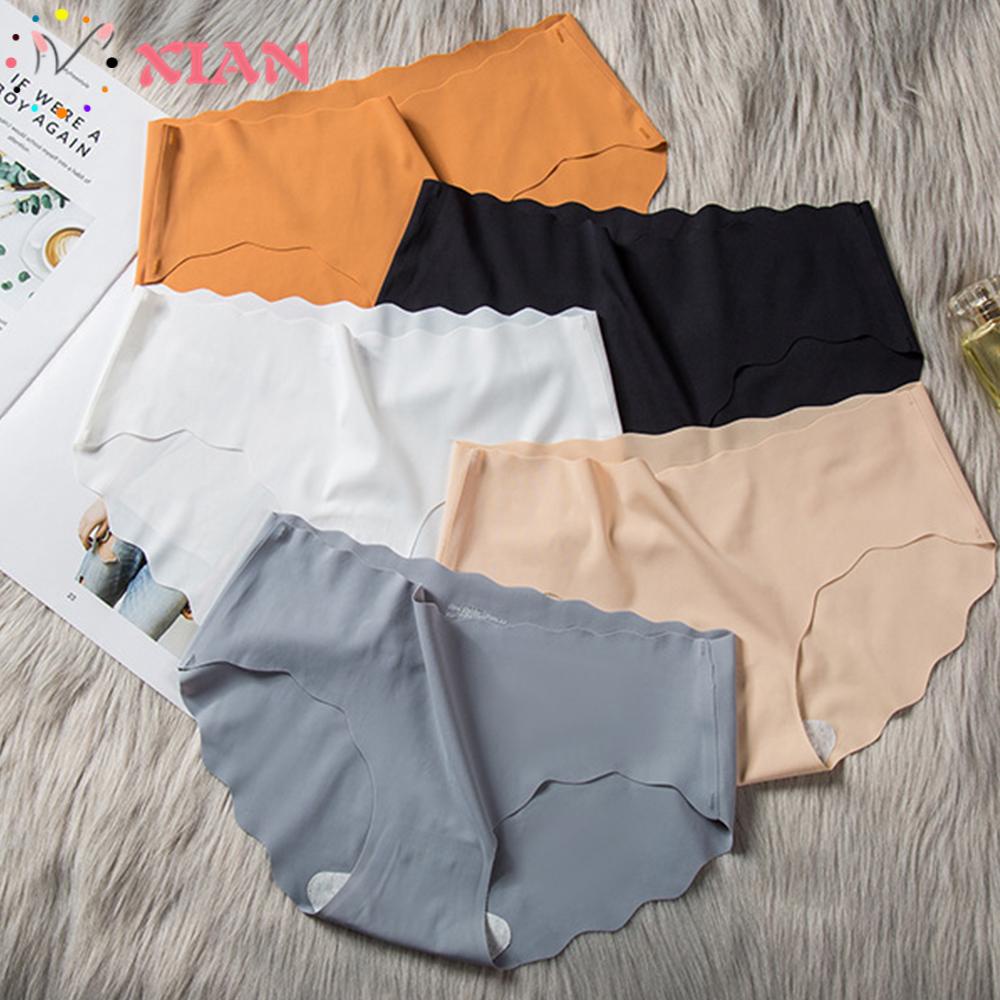 XIANTIN Quần Lót Lụa Satin Màu Sắc Thời Trang Cho Nữ