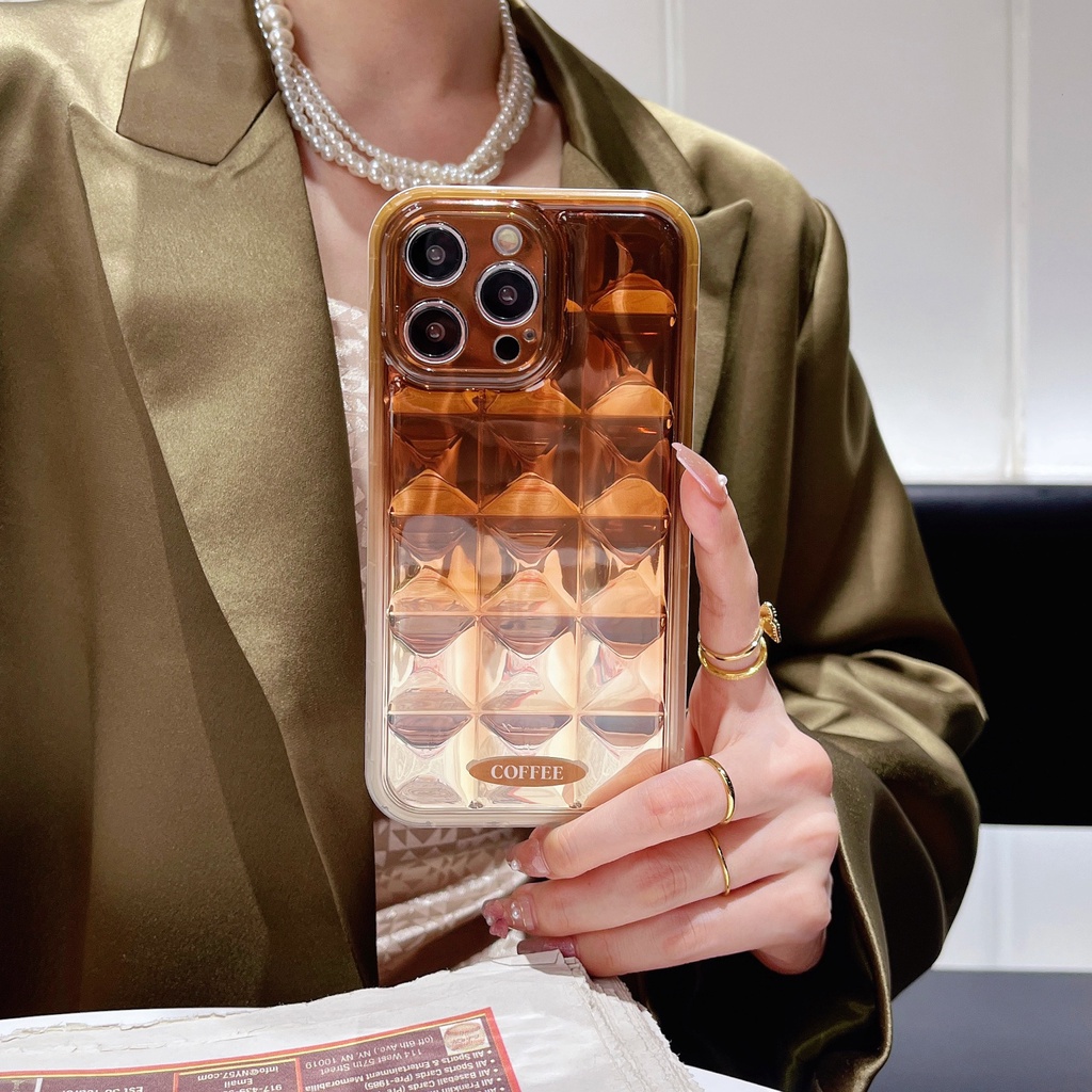 Ốp Điện Thoại Tpu Dẻo Màu Trà Xanh / Bạc Độc Đáo Chống Sốc Cho iPhone 12 13 14 Pro Max