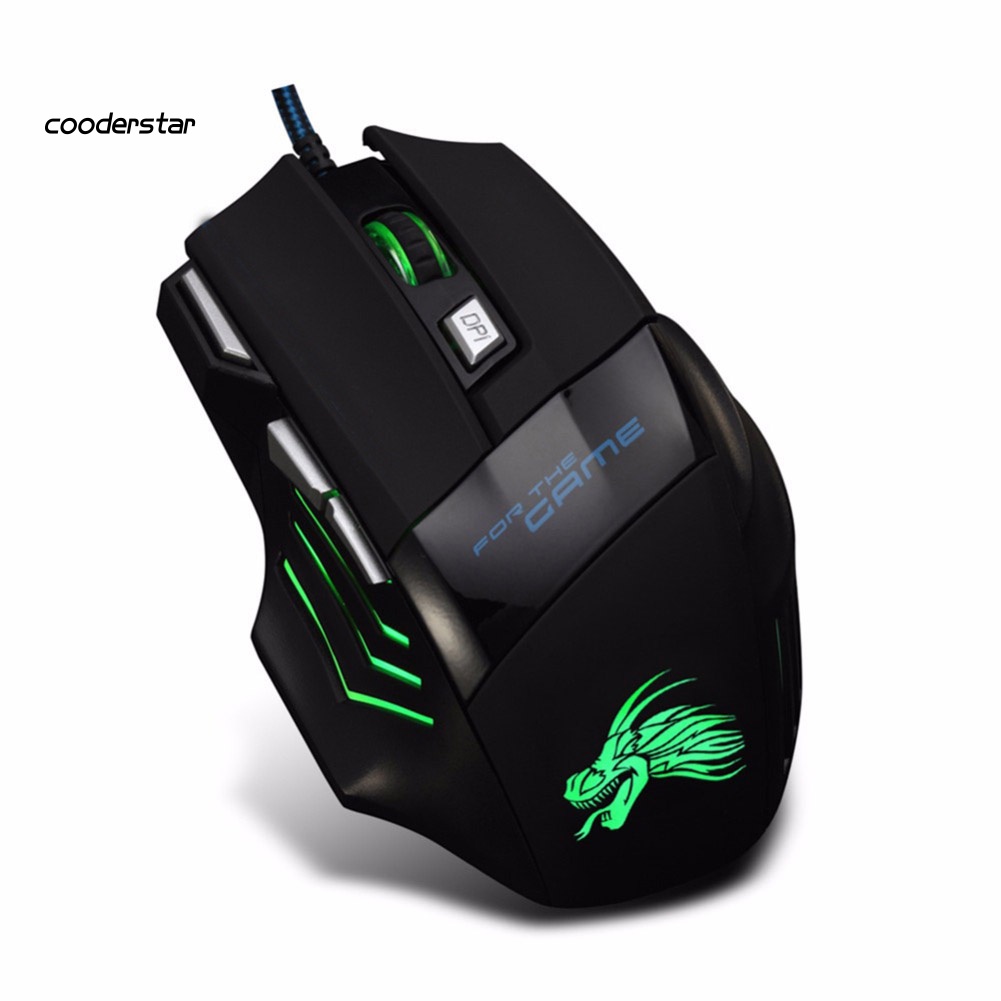 Chuột Quang Chơi Game 7 Nút Bấm 3200DPI Cho Máy Tính