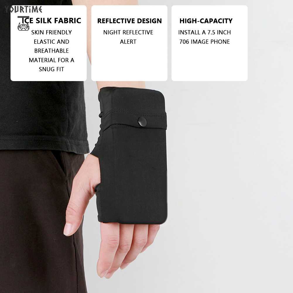 Túi Đựng Điện Thoại Đeo Cánh Tay Co Giãn Thoáng Khí Chống Trộm Khi Chơi Thể Thao Ngoài Trời