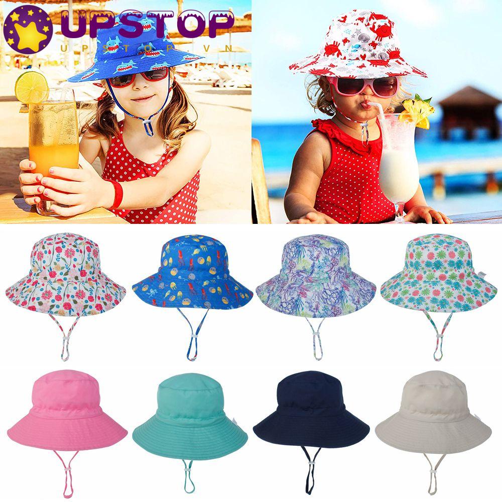Set 2 Mũ Bơi Chống Nắng / Tia UV Bảo Vệ Tai / Cổ Dành Cho Bé 0-8 Tuổi