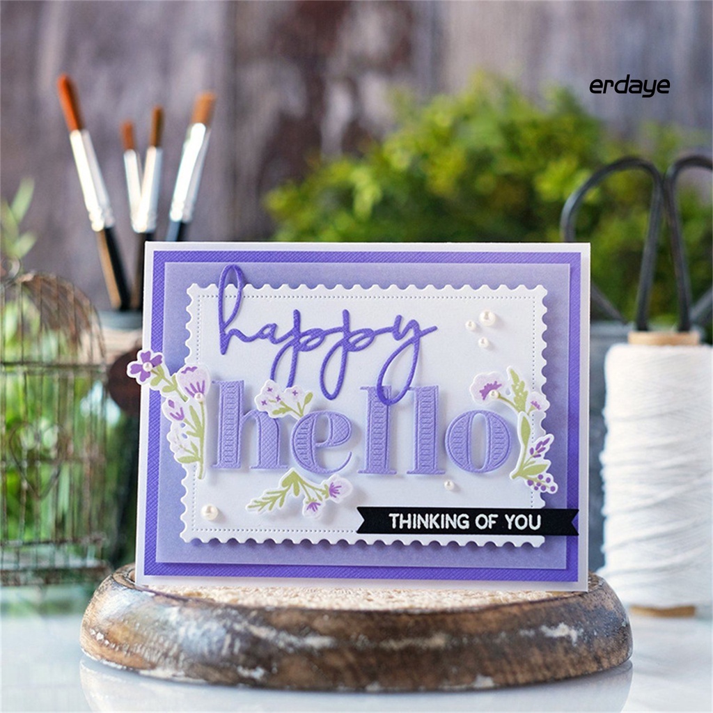 Khuôn Thép Carbon Cắt Hình Chạm Khắc Dùng Trang Trí Thiệp / Scrapbook