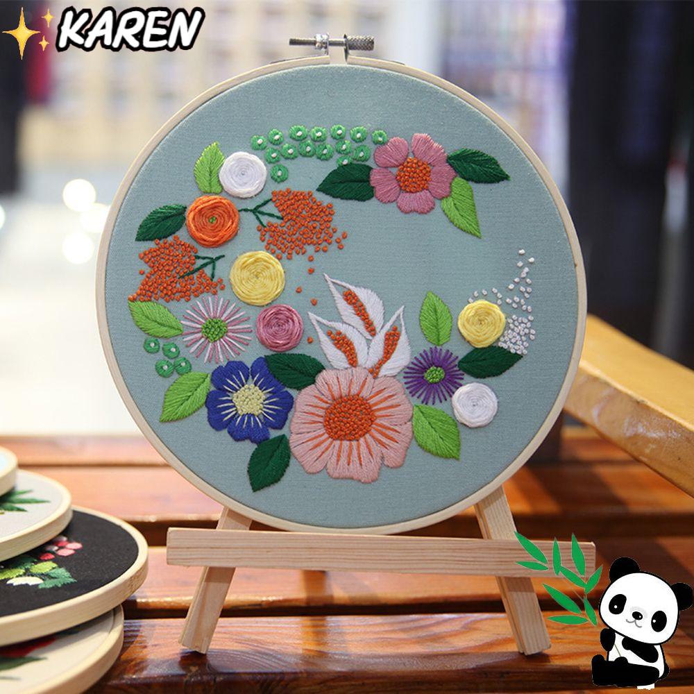 Bộ Dụng Cụ Thêu Tranh Thủ Công Nhiều Màu Phong Cách Châu Âu