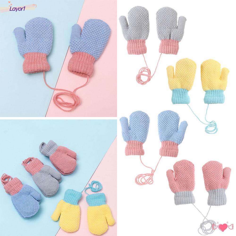 Găng Tay Len Dày Dặn Giữ Ấm Cho Bé 2-6 Tuổi LAYOR1