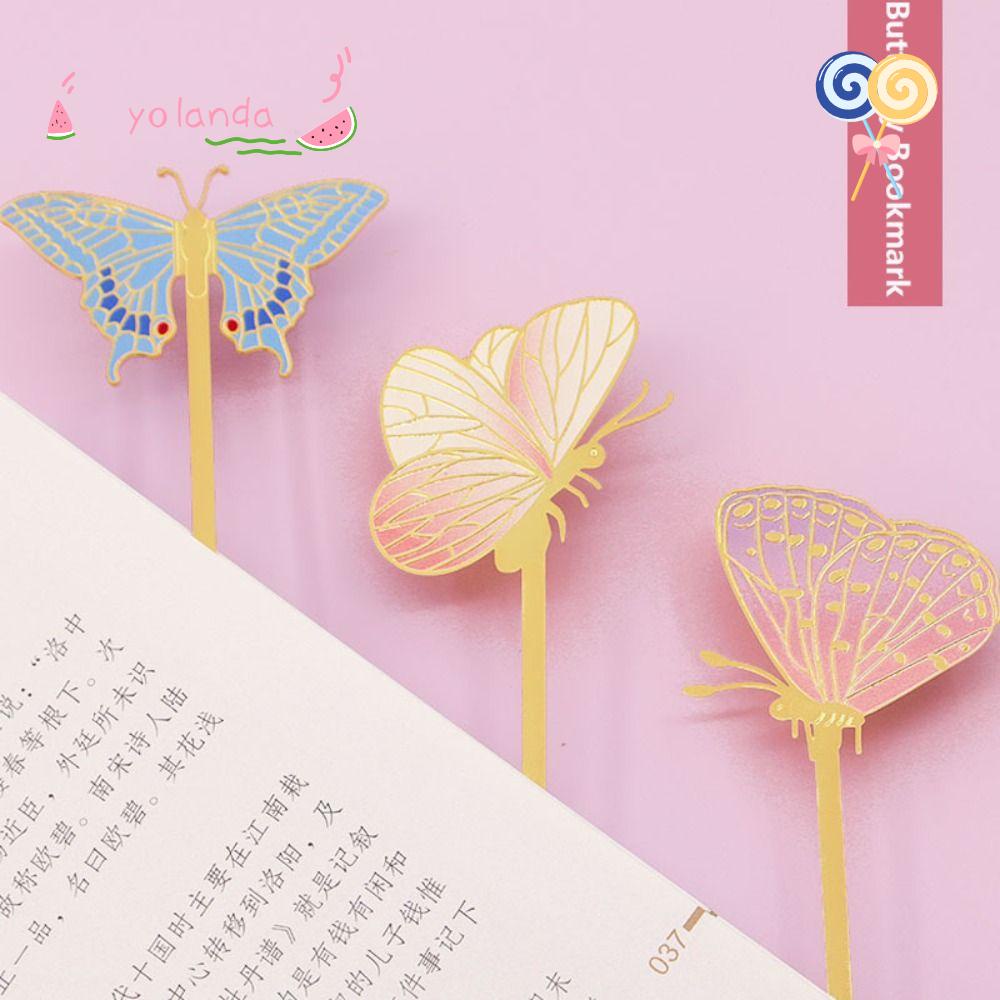 Kẹp Sách Khắc Rỗng Hình Bướm Dành Cho Học Sinh