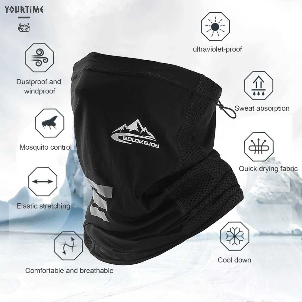 Khăn Bandana Lụa Lạnh Che Phủ Mặt Và Cổ Chống Tia UV Khi Chơi Thể Thao Ngoài Trời