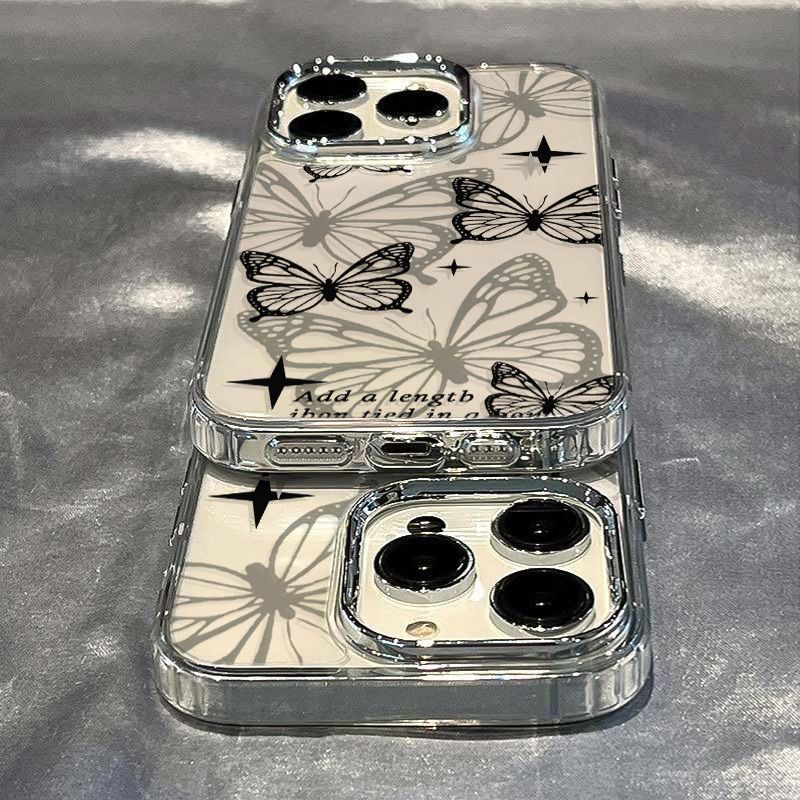 ✅Ốp Điện Thoại Mềm Chống Sốc Họa Tiết Bướm Đơn Giản Cho iPhone 12max117 8pl / S8RU 14pro13