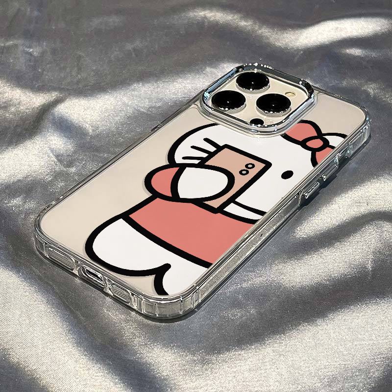 ✅Ốp Điện Thoại Mềm Chống Sốc In Hình Mèo Hoạt Hình Cho Iphone 13 7maxiPhone12plus811 / KT Cat 14pro K4RH