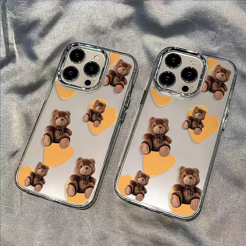 ✅Ốp Điện Thoại Dẻo Họa Tiết Gấu &amp; Búp Bê Dễ Thương Chống Sốc Cho iPhone12 Apple plusmax14pro 11ins 8 7 / 13
