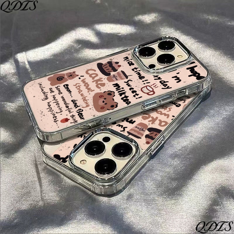 ✅Ốp Điện Thoại Mềm Chống Sốc In Hình Gấu 137In Cho iPhone12max ELQE 8plus 14pro11