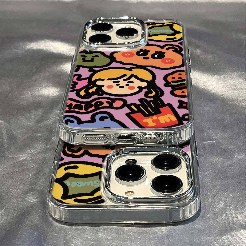 ✅Ốp Điện Thoại Mềm Chống Sốc Họa Tiết Graffiti 137 Cho Iphone max11 814pro / Apple plusiPhone12 KRPZ