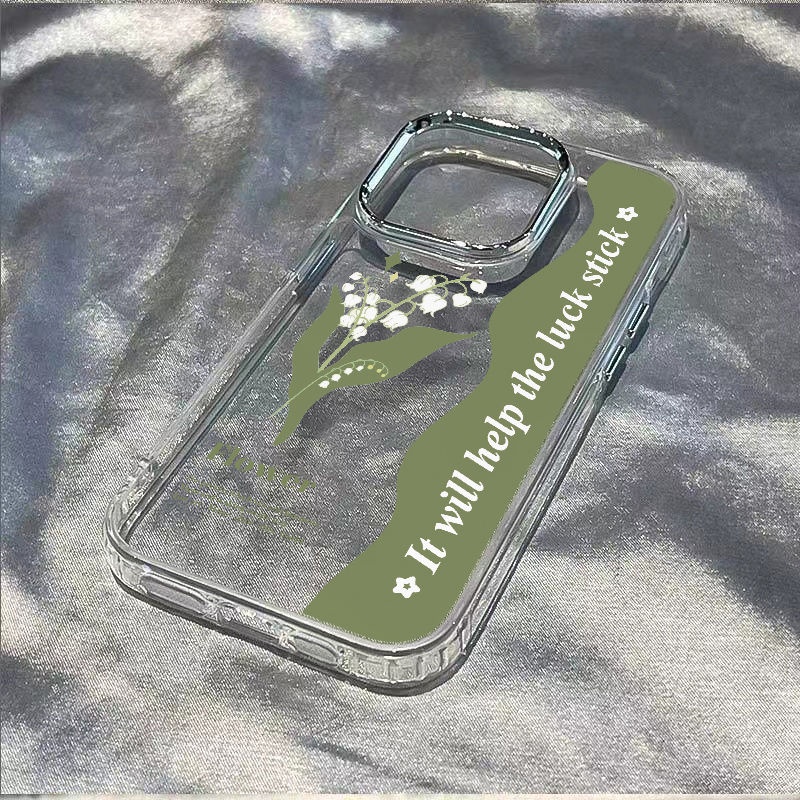 ✅Ốp Điện Thoại Dẻo Họa Tiết Hoa Lily Đơn Giản Thời Trang Chống Sốc Cho Iphone12 14pro8 / xs Apple 11 7 KW2Q 13