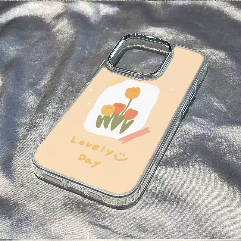 ✅Ốp Điện Thoại Hình Hoa Tulip Chống Sốc Cho Iphone xs14pro13 plus 12 78In Style / 11max Ec8