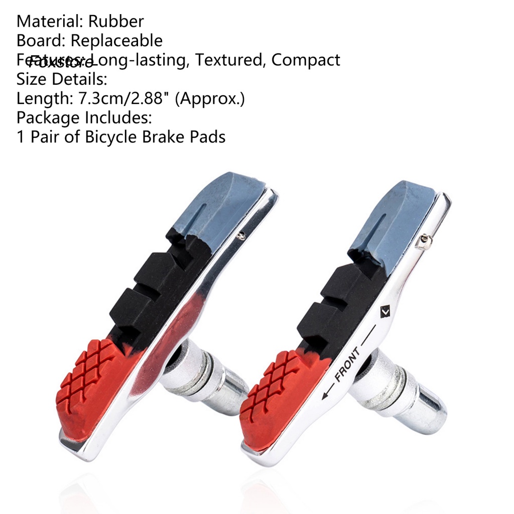 1 Cặp Má Phanh Xe Đạp Chống Biến Dạng Dạng Khối Chất Lượng Cao