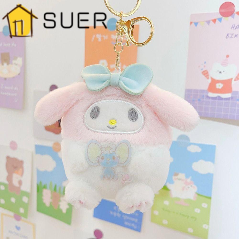 Móc Khóa Hình Thỏ Melody Cinnamoroll Purin Nhồi Bông Đáng Yêu