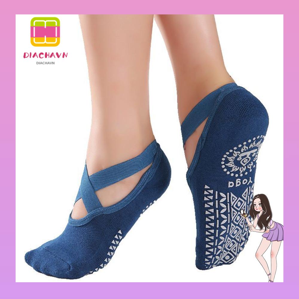 Vớ Cotton Tập Yoga / Pilates Chống Trượt Dành Cho Nữ