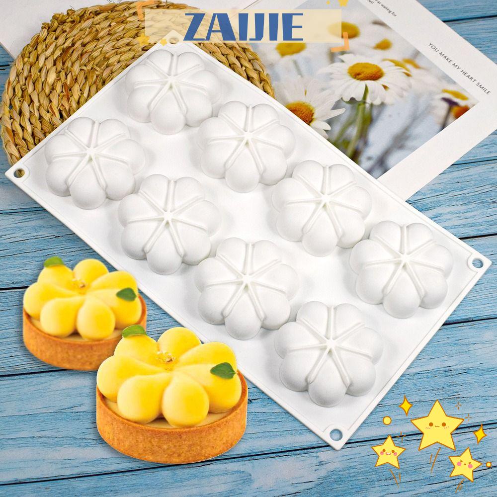 Khuôn Làm Xà Phòng Handmade 8 Ngăn Tạo Hình Hoa 3D Tiện Lợi ZAIJIE24