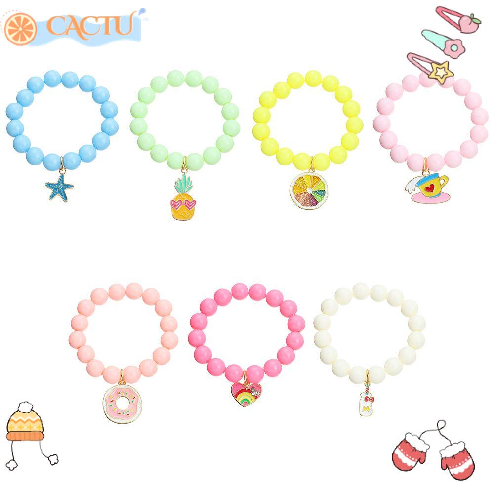 Vòng Tay Xỏ Hạt Acrylic Thiết Kế Xinh Xắn Cho Nữ