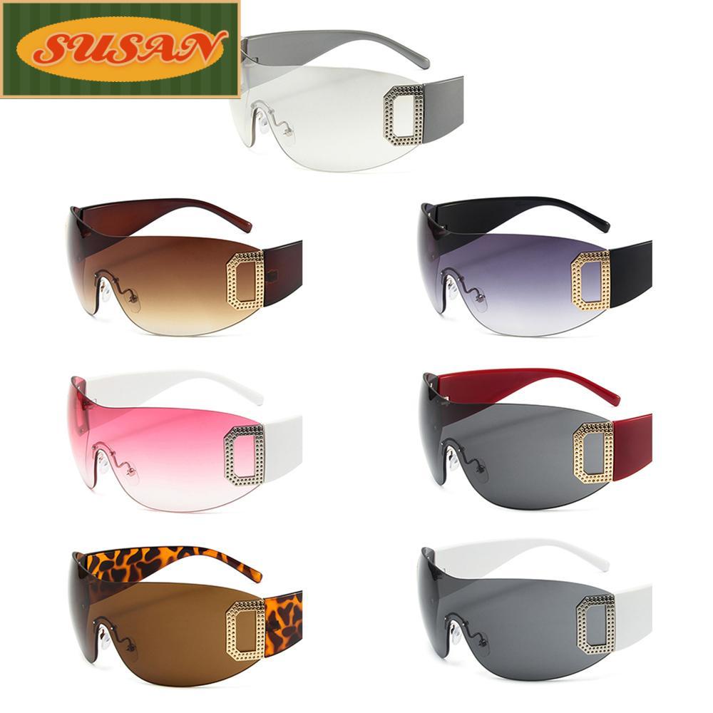 Kính Râm Chống Tia UV400 Y2K Không Gọng Phong Cách Cổ Điển Dành Cho Nam Và Nữ