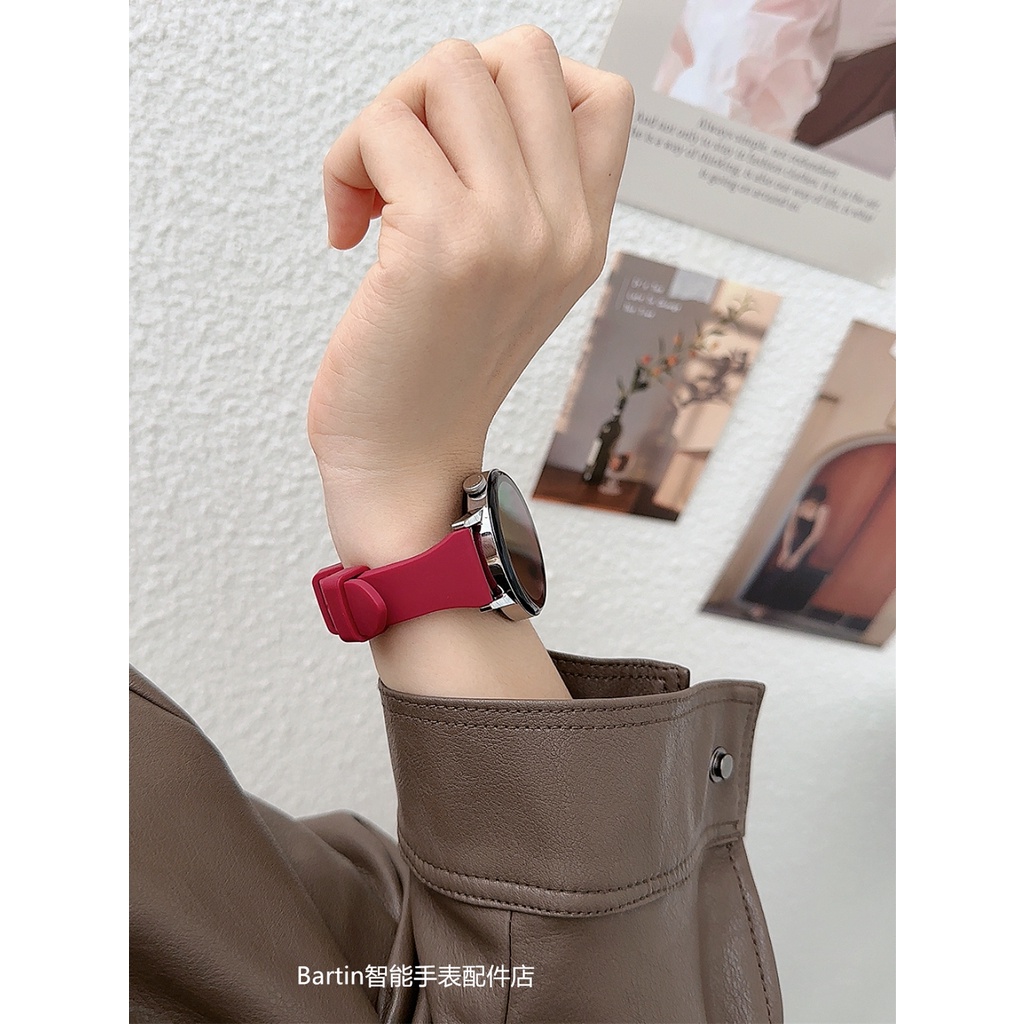 HUAWEI Dây Đeo Silicone 20 / 22mm Cho Đồng Hồ Thông Minh Samsung Galaxy 4 5 / classic 46mm / Active 2 40mm / 44mm Gear S3 GT / 2e / 3 / Pro