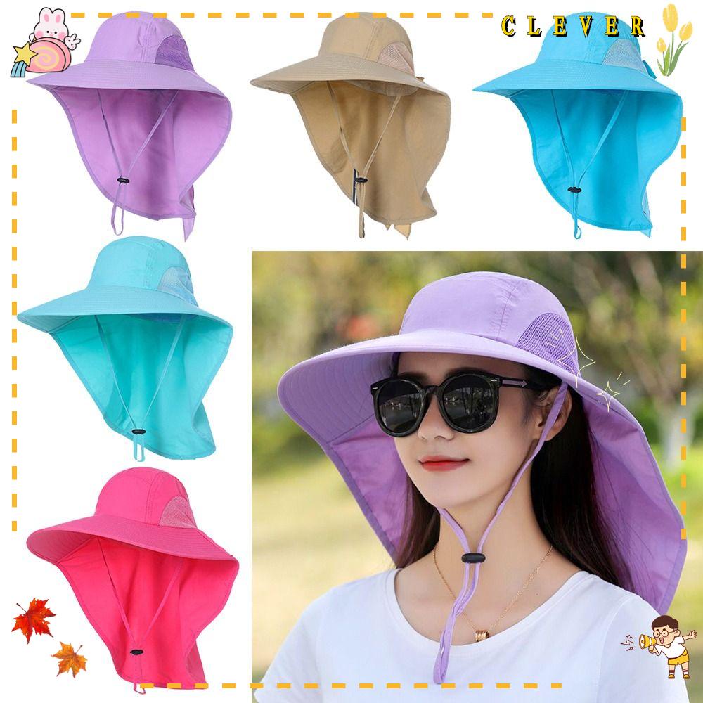 Nón Chống Nắng Nhanh Khô Kèm Tấm Che Cổ Tiện Dụng Cho Nữ Sự Bảo Vệ