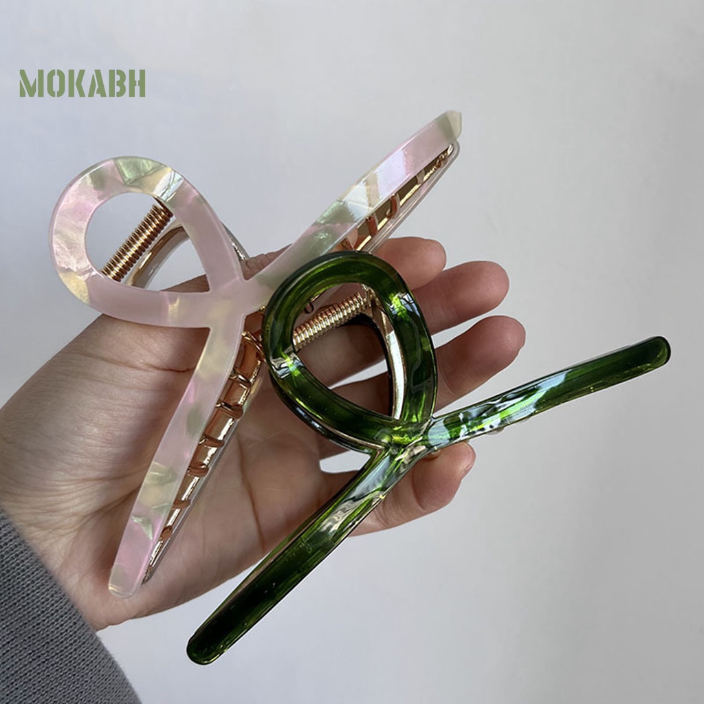 Kẹp Tóc Hình Răng Chéo Phong Cách Vintage Đơn Giản