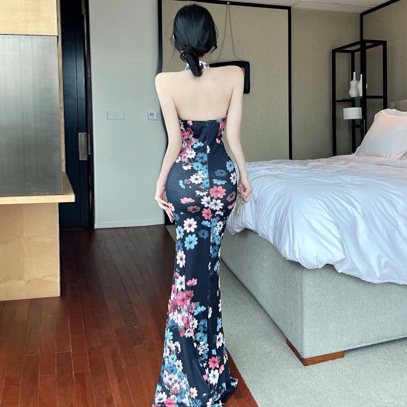 Đầm Sườn Xám Dáng Dài Thời Trang 2023 0012