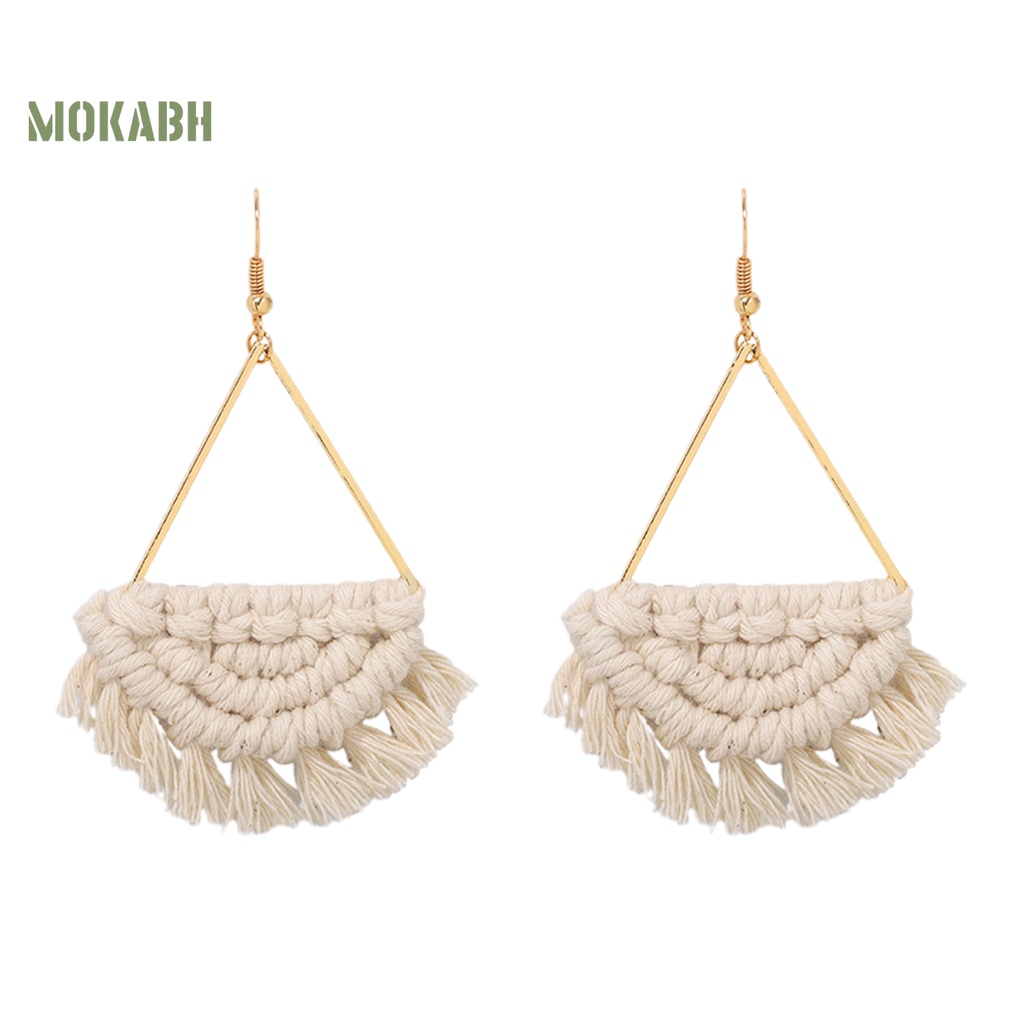 1 Đôi Bông Tai Móc Họa Tiết Vỏ Sò Phong Cách Bohemia