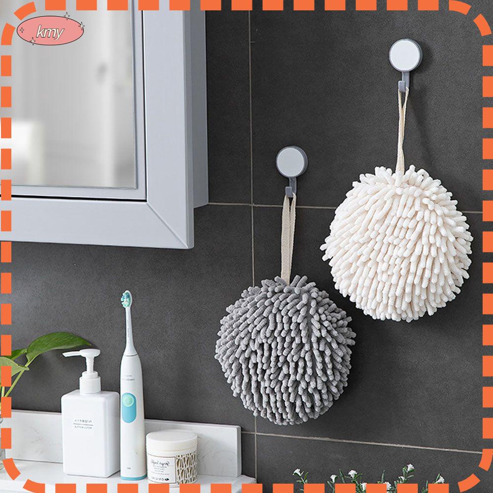 Khăn chenille cục bông treo nhà bếp phòng tắm lau tay dành cho cả trẻ mẫu giáo mới biết đi