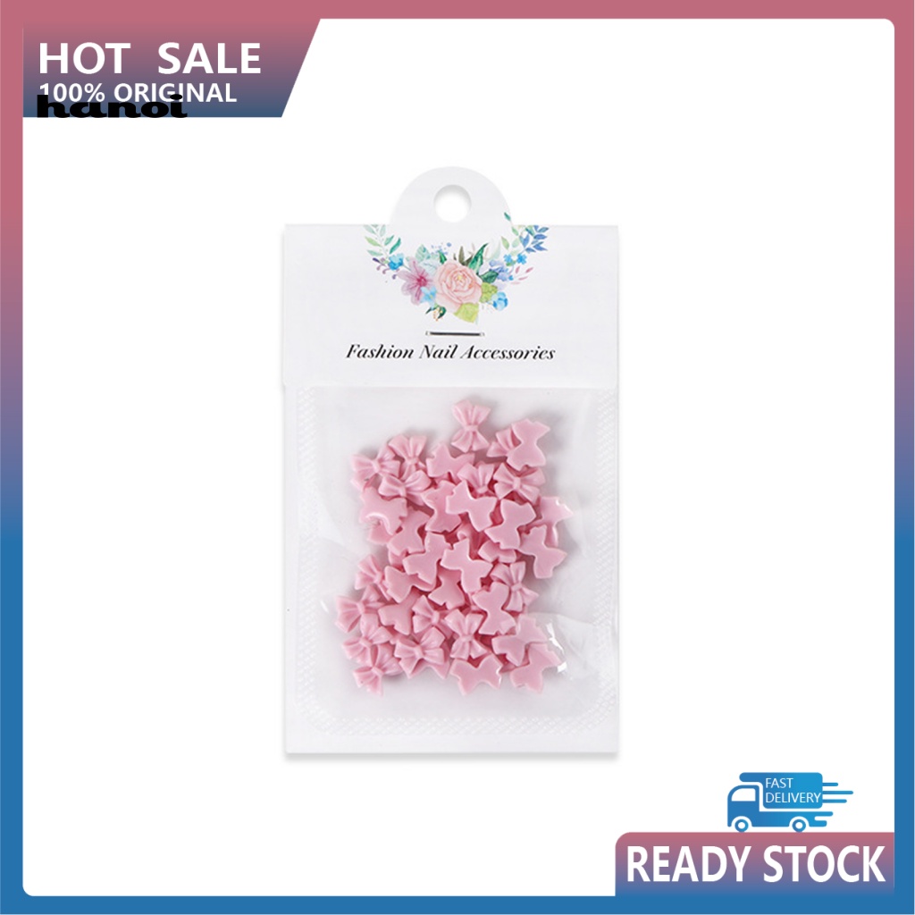 Set 50 Phụ Kiện Trang Trí Móng Tay Nghệ Thuật Chống Rơi Không Phai Màu DIY