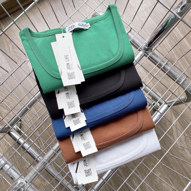 Áo Phông Nữ Cộc Tay Cổ Vuông Chất Thun Cotton Co Giãn Ôm Sát Body, Croptop Nữ Cổ Vuông Dáng Ôm Tay Ngắn - CHELY15