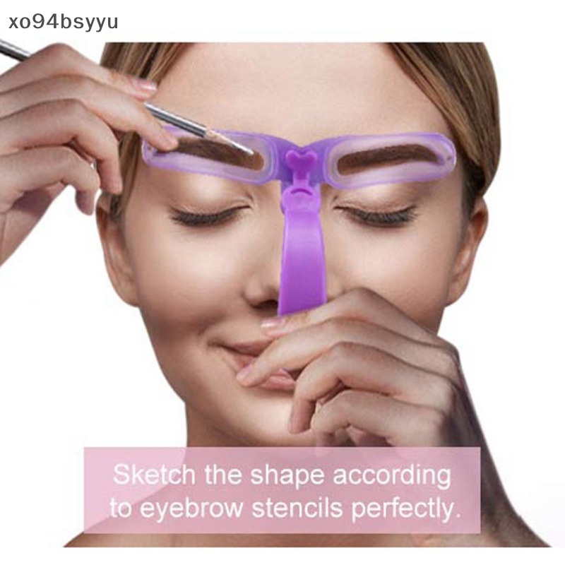 Bộ 8 Khuôn Kẻ Lông Mày Tự Tạo Dáng Tiện Dụng Xo94Bsyu