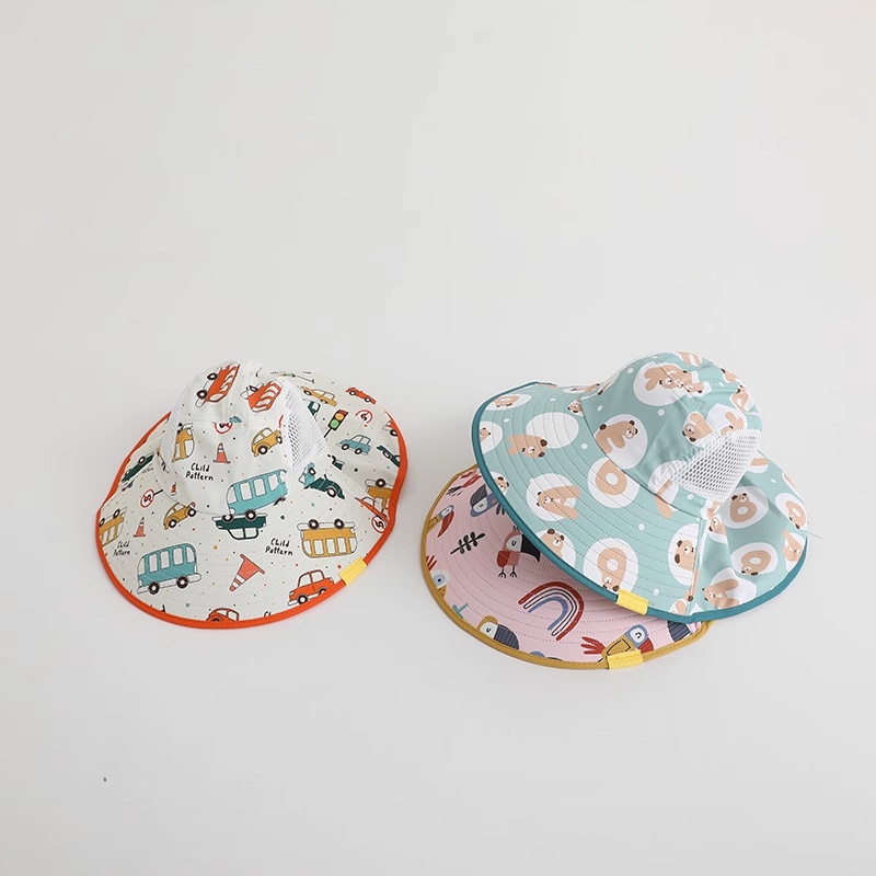 Nón Tai Bèo Vành Rộng Che Nắng Thời Trang Đi Biển Mùa Hè Cho Bé