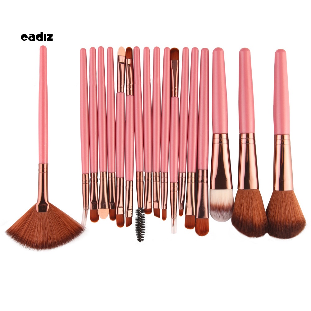Set 18 Cọ Trang Điểm Chuyên Nghiệp Với Tay Cầm Nhựa