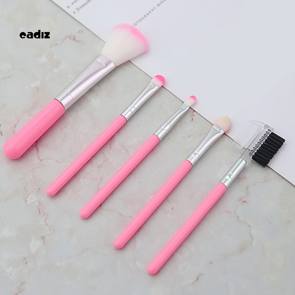 Set 5 Cọ Trang Điểm Mềm Mại Tiện Dụng Khi Đi Du Lịch