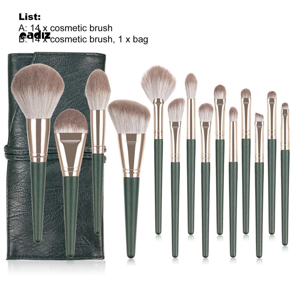 Set 14 Cọ Trang Điểm Mềm Mịn Dễ Vệ Sinh An Toàn Cho Da