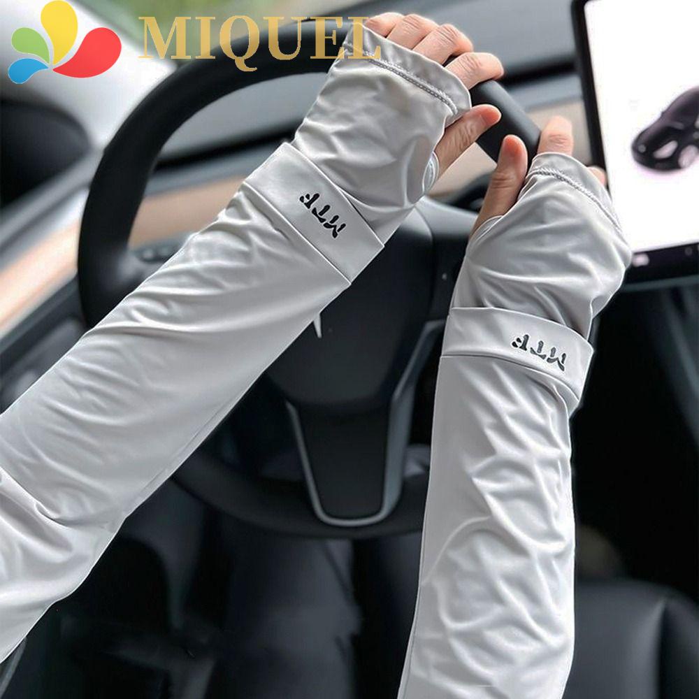 Găng Tay Chống Nắng Tia UV Dáng Rộng Màu Trơn Thời Trang Mùa Hè Dành Cho Bạn Nữ