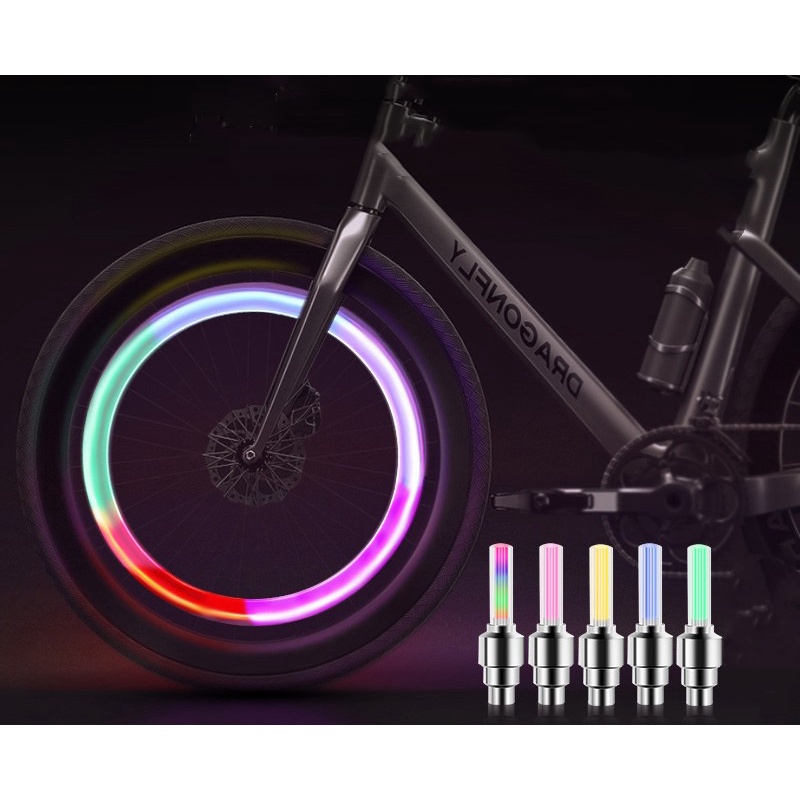 Đèn LED neon gắn bánh xe đạp/ xe máy