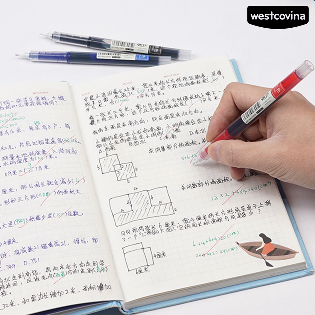 [WSTN] [WSTN]✎Set 12 Bút Mực Gel Ngòi 0.5mm 12 Màu