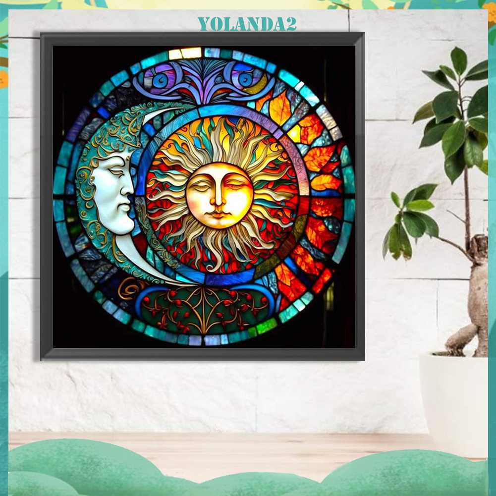 Tranh Đính Đá Kim Cương Toàn Bộ 5D DIY Hình Vẽ Trăng Sao